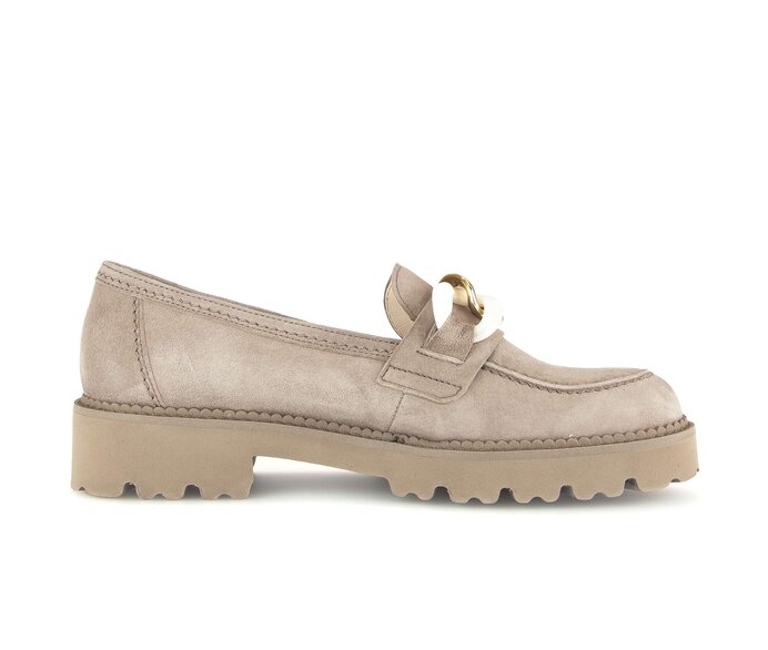 Gabor Loafer Beige - Rauleder