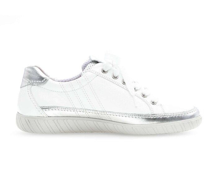 Gabor Sneaker Low Weiß - Materialmix Leder
