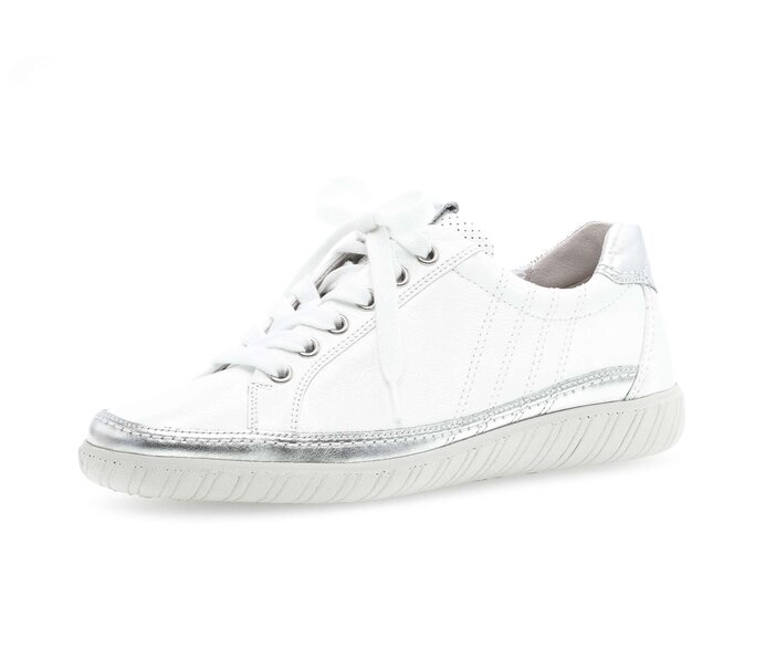 Gabor Sneaker Low Weiß - Materialmix Leder