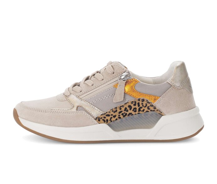 Gabor Sneaker Low Beige - Materialmix Leder/Lederimitat