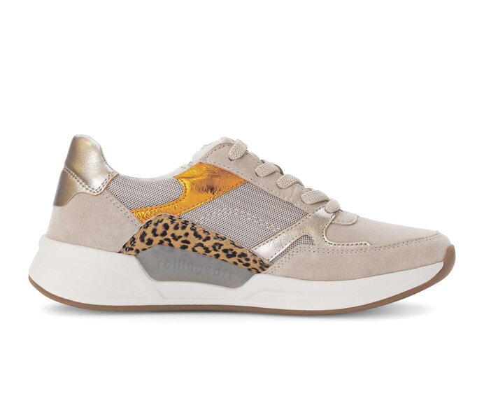 Gabor Sneaker Low Beige - Materialmix Leder/Lederimitat