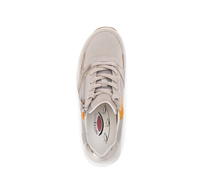 Gabor Sneaker Low Beige - Materialmix Leder/Lederimitat