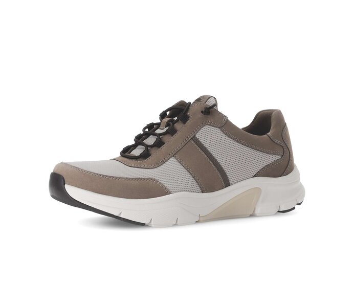 Gabor Rollingsoft Sneaker Low Braun - Materialmix Leder/Textil