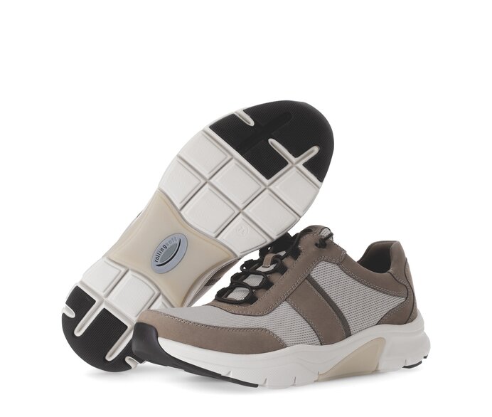 Gabor Rollingsoft Sneaker Low Braun - Materialmix Leder/Textil