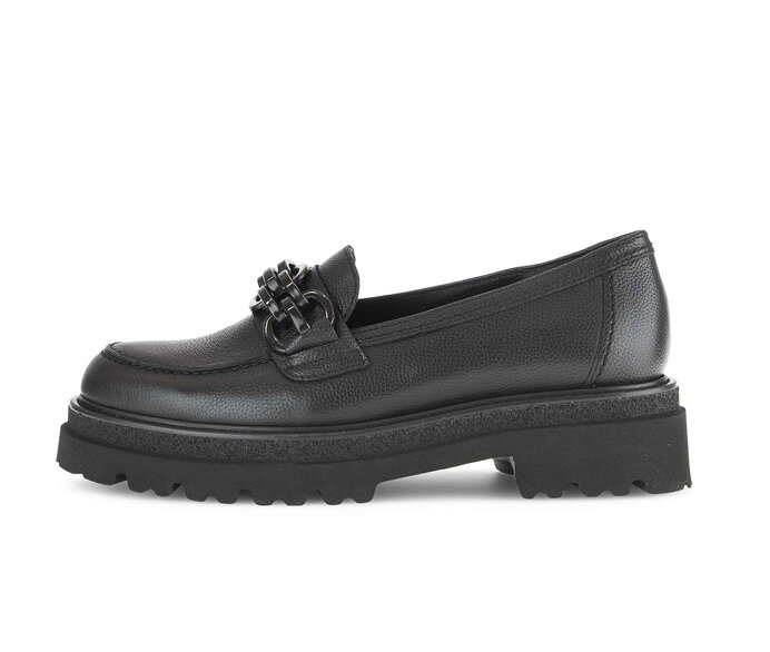 Gabor Loafer Schwarz - Glattleder