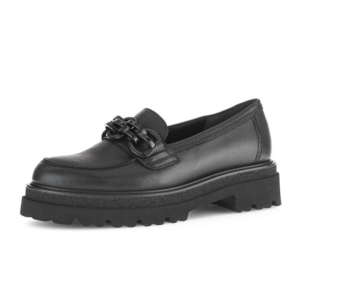 Gabor Loafer Schwarz - Glattleder