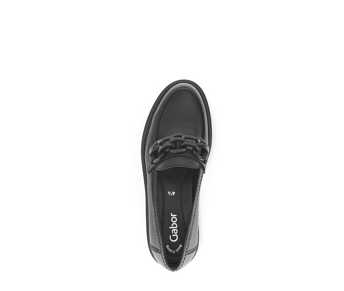 Gabor Loafer Schwarz - Glattleder