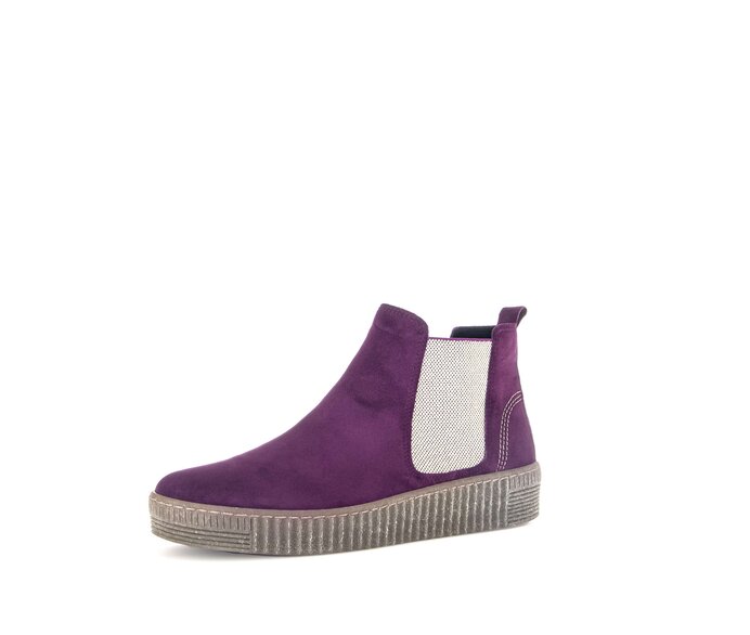 Gabor Chelsea Boot Lila - Rauleder