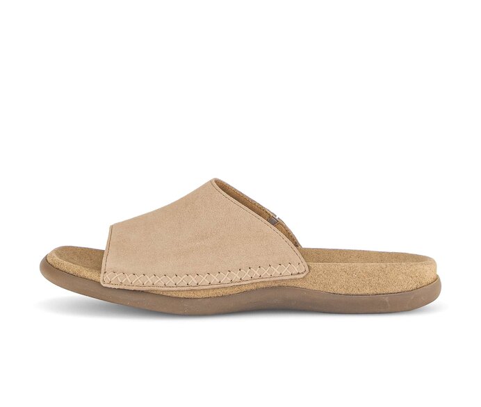 Gabor Pantolette Beige - Rauleder