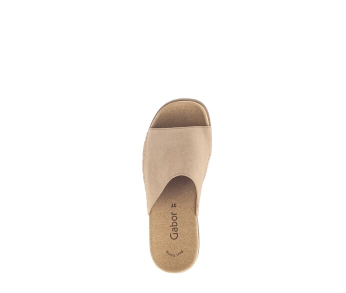 Gabor Pantolette Beige - Rauleder