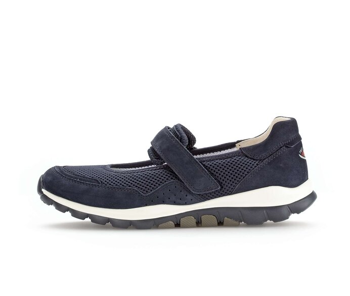 Gabor Sneaker Low Blau - Materialmix Leder/Lederimitat