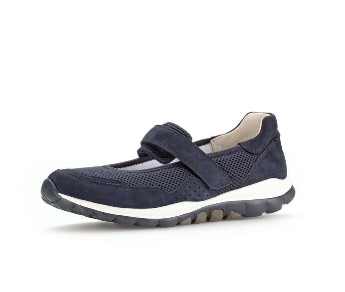 Gabor Sneaker Low Blau - Materialmix Leder/Lederimitat