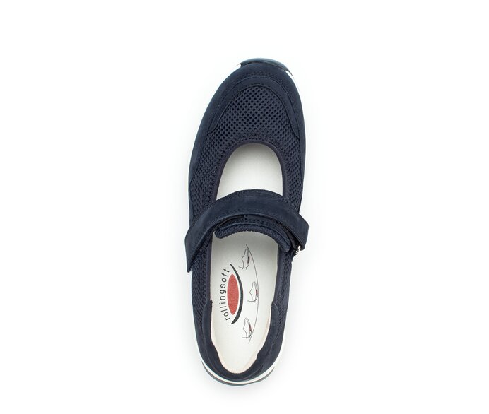 Gabor Sneaker Low Blau - Materialmix Leder/Lederimitat