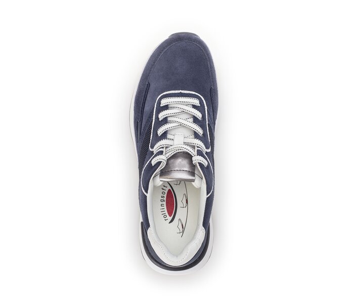 Gabor Sneaker Low Blau - Materialmix Leder/Lederimitat