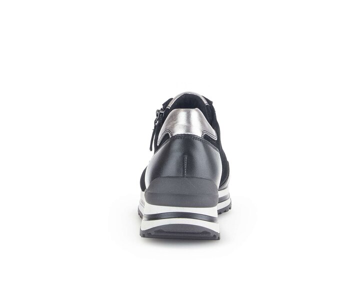 Gabor Sneaker Low Schwarz - Materialmix Leder
