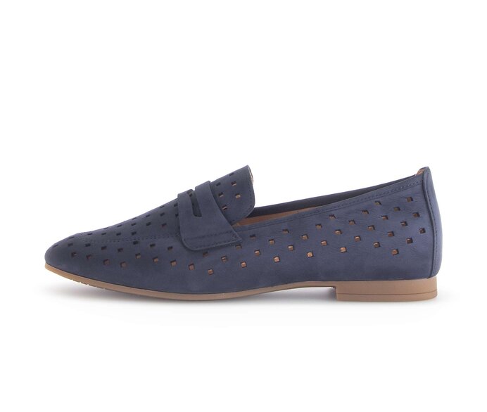 Gabor Slipper Blau - Rauleder