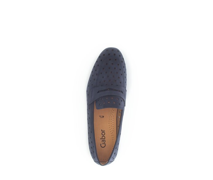 Gabor Slipper Blau - Rauleder