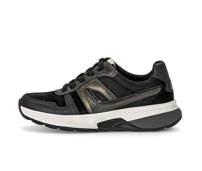Gabor Sneaker Low Schwarz - Materialmix Leder/Lederimitat