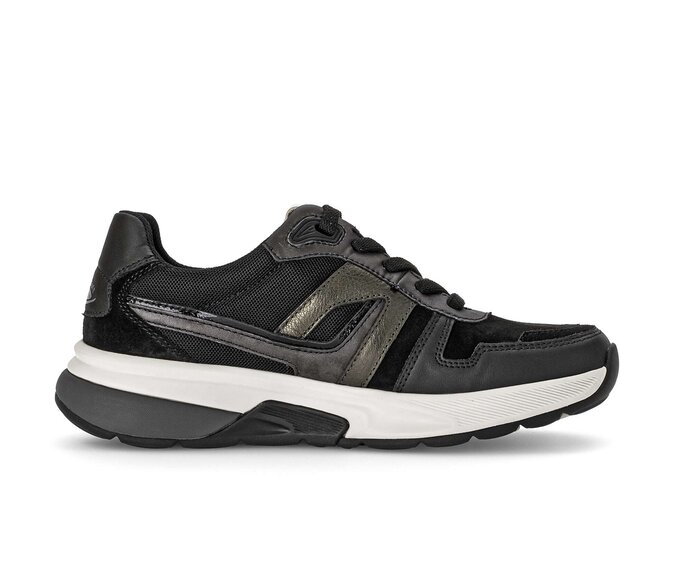 Gabor Sneaker Low Schwarz - Materialmix Leder/Lederimitat
