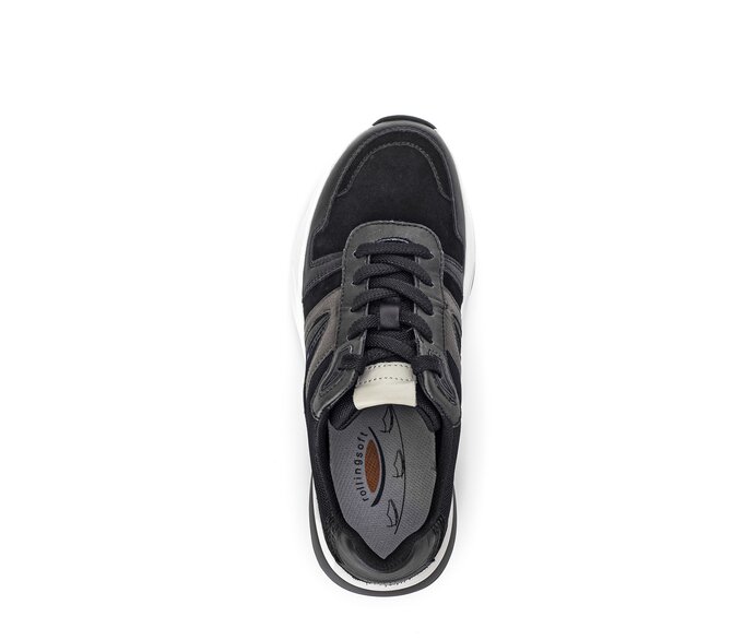 Gabor Sneaker Low Schwarz - Materialmix Leder/Lederimitat