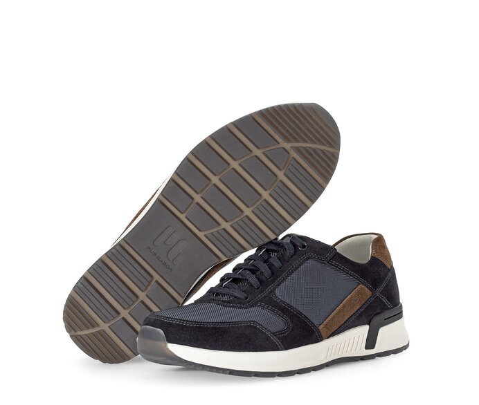 Pius Gabor Sneaker Low Blau - Materialmix Leder/Textil
