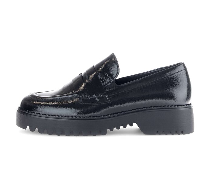 Gabor Loafer Schwarz - Lackleder