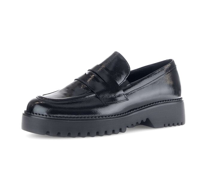 Gabor Loafer Schwarz - Lackleder
