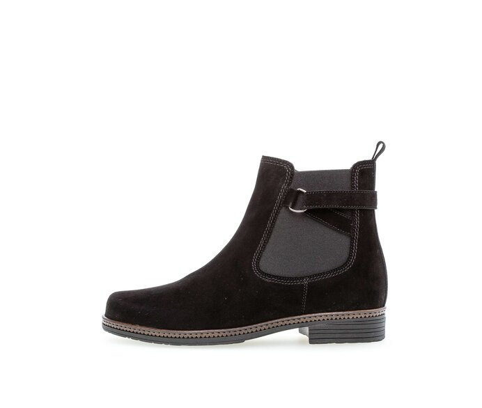 Gabor Chelsea Boot Schwarz - Rauleder