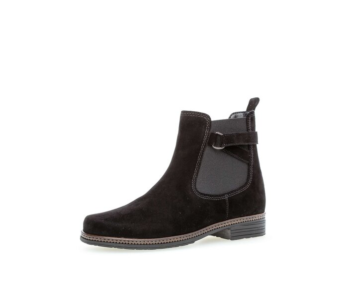 Gabor Chelsea Boot Schwarz - Rauleder
