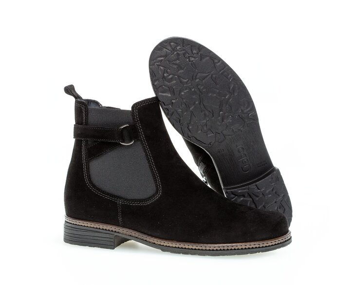 Gabor Chelsea Boot Schwarz - Rauleder