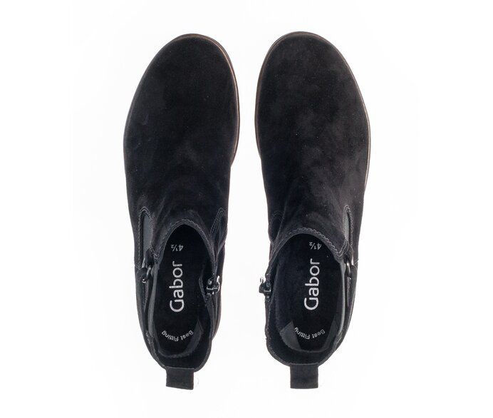 Gabor Chelsea Boot Schwarz - Rauleder