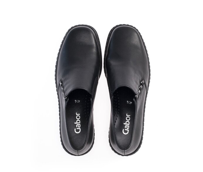 Gabor Slipper Schwarz - Glattleder