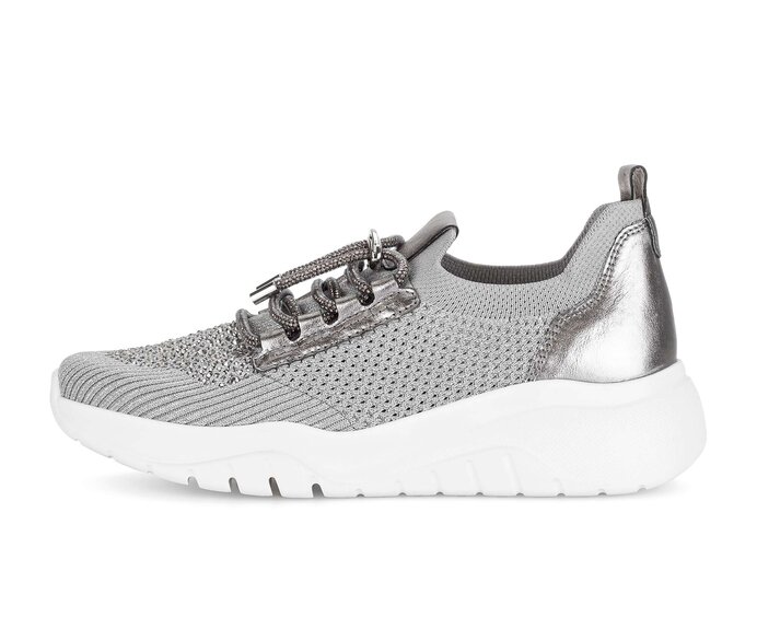 Gabor Sneaker Low Grau - Materialmix Leder/Lederimitat