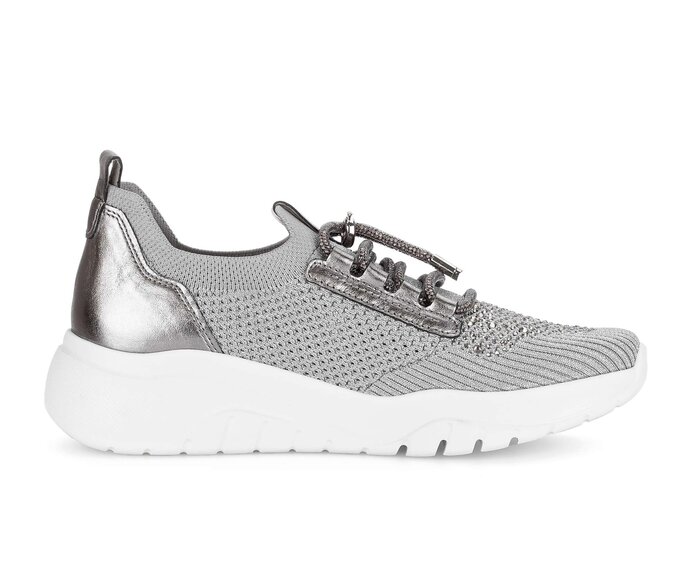Gabor Sneaker Low Grau - Materialmix Leder/Lederimitat