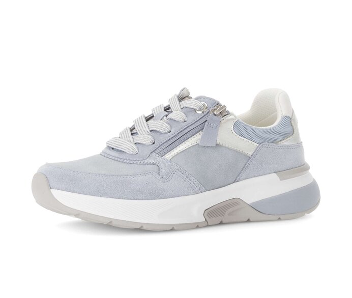 Gabor Sneaker Low Blau - Materialmix Leder/Lederimitat