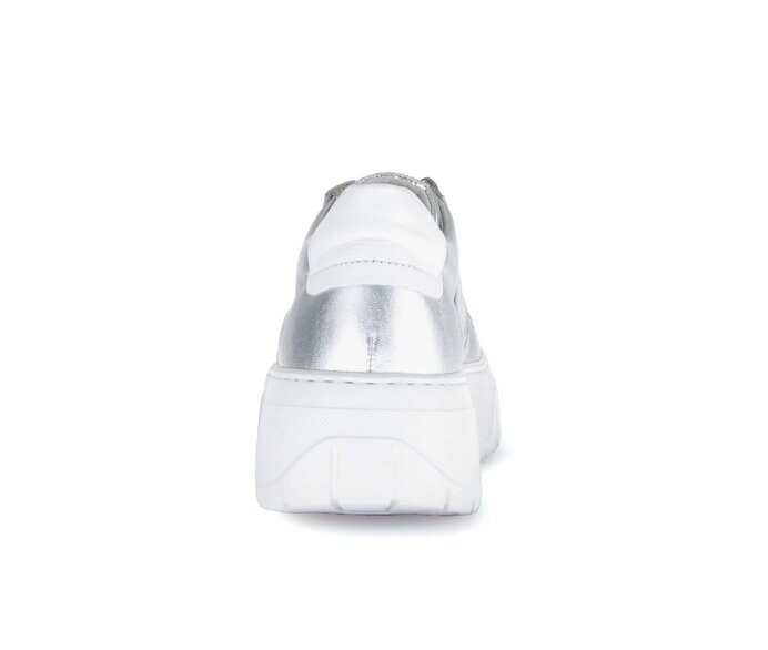 Gabor Sneaker Low Silber - Materialmix Leder