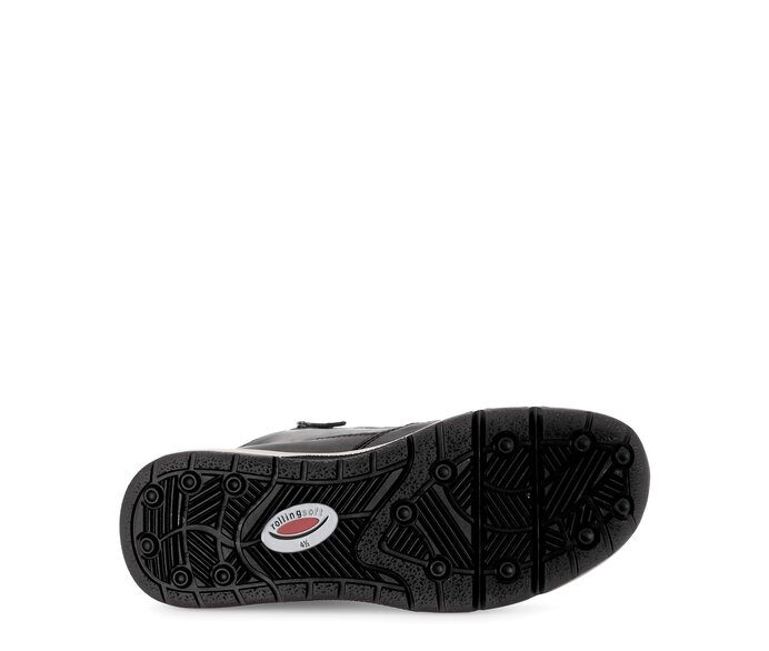 Gabor Sportliche Stiefelette Schwarz - Materialmix Leder