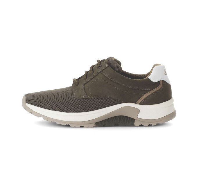 Gabor Rollingsoft Sneaker Low Grün - Materialmix Leder/Textil