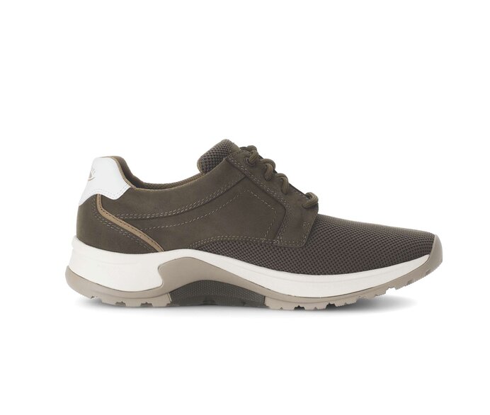 Gabor Rollingsoft Sneaker Low Grün - Materialmix Leder/Textil