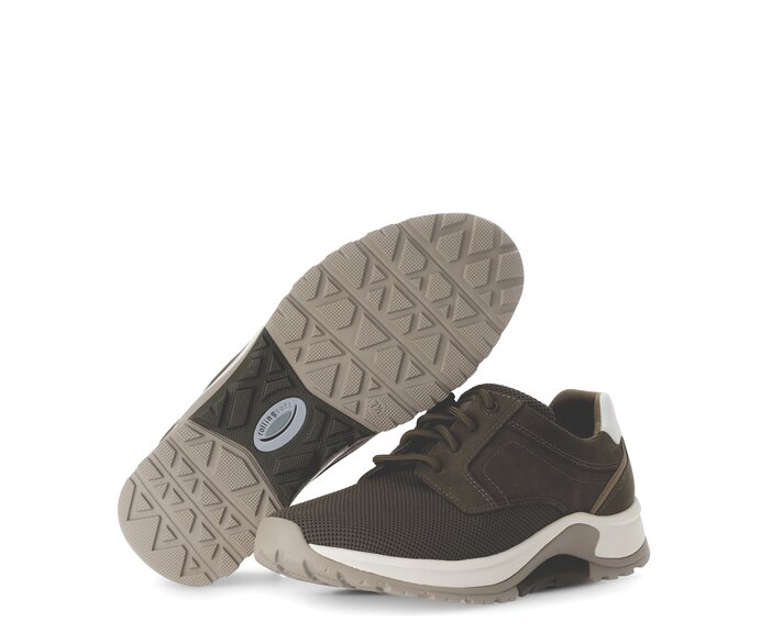 Gabor Rollingsoft Sneaker Low Grün - Materialmix Leder/Textil