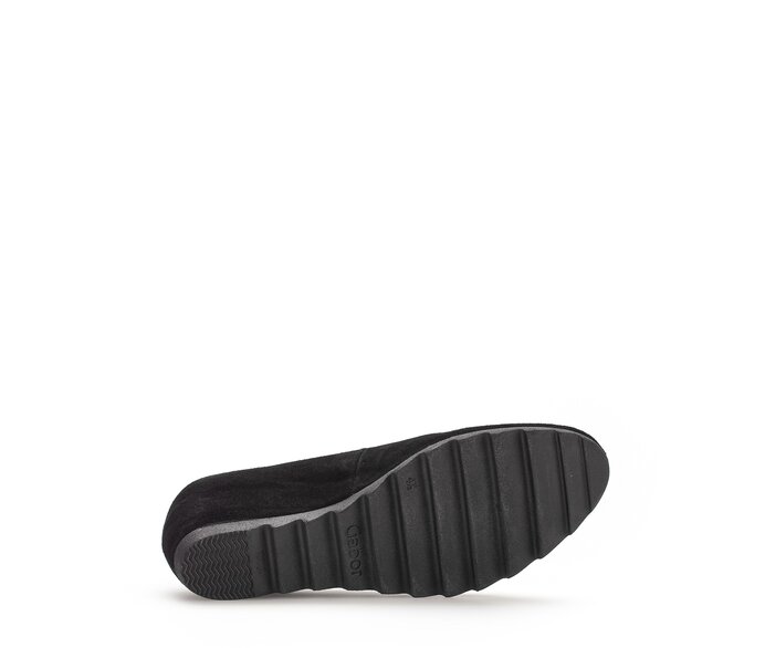 Gabor Keilpumps Schwarz - Rauleder