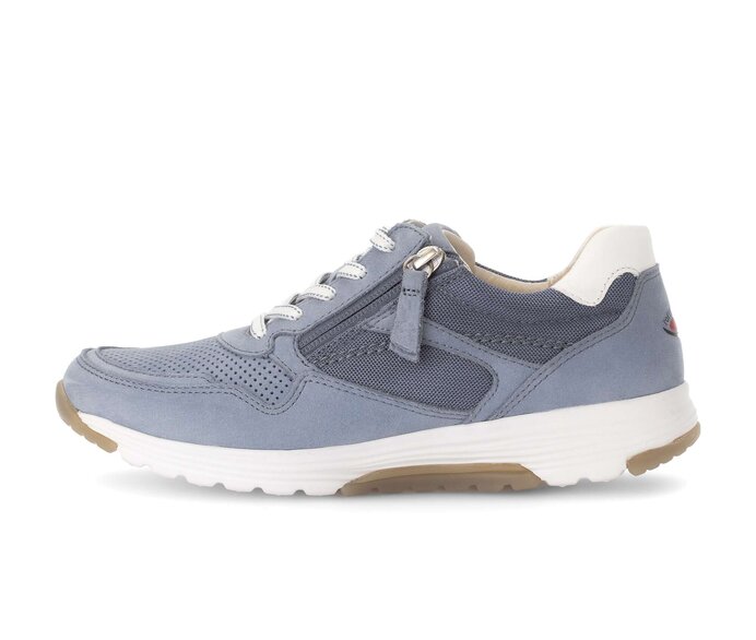 Gabor Sneaker Low Blau - Materialmix Leder/Lederimitat