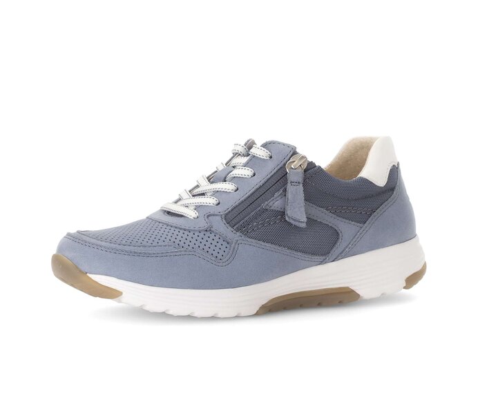 Gabor Sneaker Low Blau - Materialmix Leder/Lederimitat