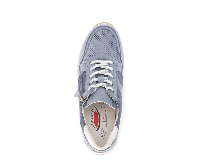 Gabor Sneaker Low Blau - Materialmix Leder/Lederimitat