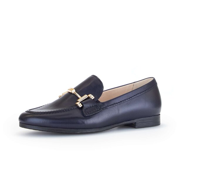 Gabor Slipper Blau - Glattleder