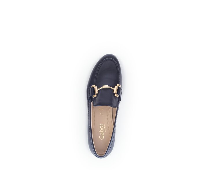 Gabor Slipper Blau - Glattleder