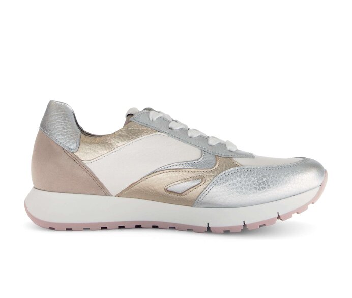 Gabor Sneaker Low Creme - Materialmix Leder
