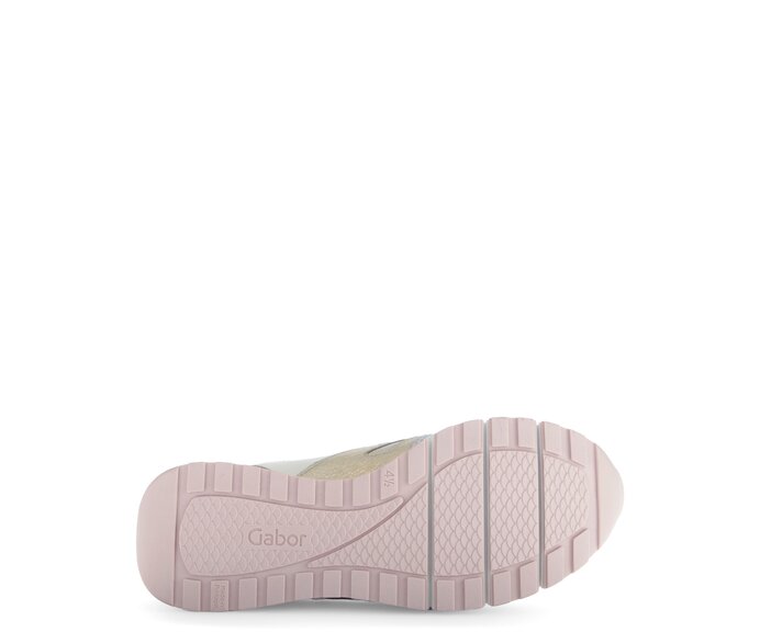 Gabor Sneaker Low Creme - Materialmix Leder