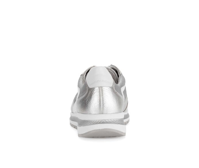 Gabor Sneaker Low Silber - Materialmix Leder/Lederimitat