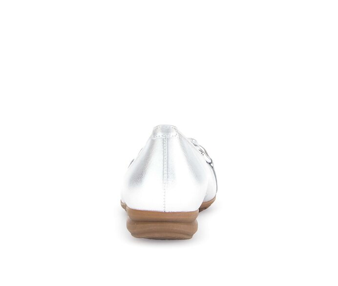 Gabor Sportliche Ballerina Silber - Effektleder